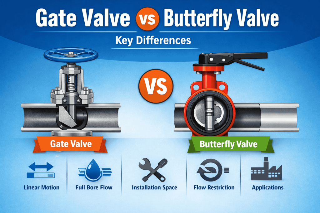 Gate Valve vs Butterfly Valve (1)