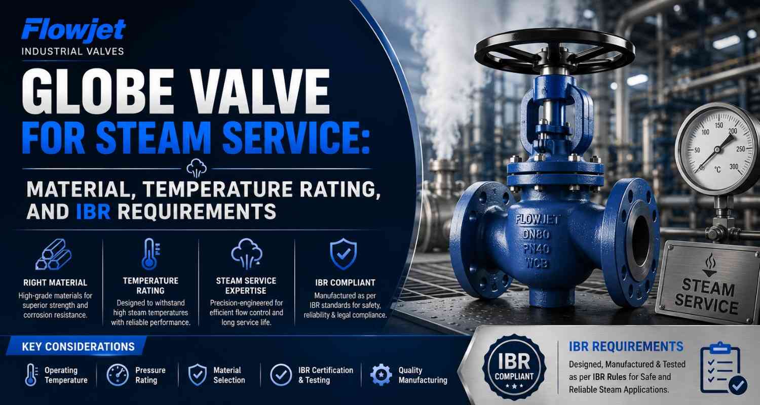 Globe Valve for Steam Service Material, Temperature Rating, and IBR Requirements